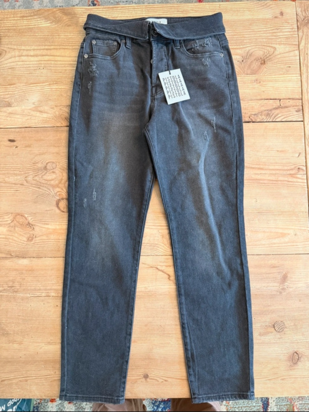 pistola Men’s Washed Black Slim Jeans